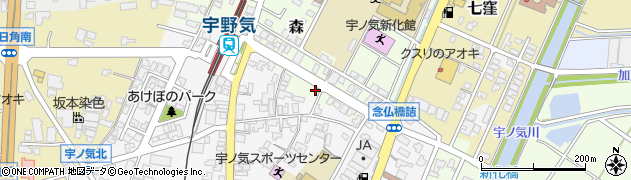 石川県かほく市森ソ周辺の地図