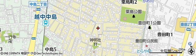 富山県富山市粟島町周辺の地図