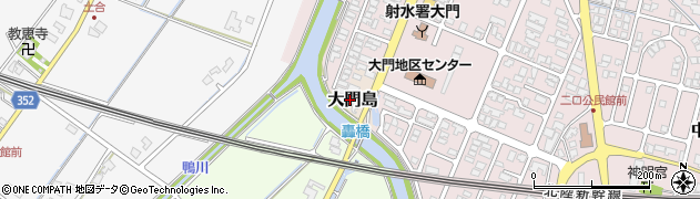 富山県射水市大門島周辺の地図