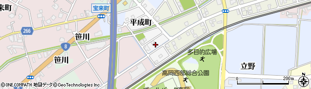 富山県高岡市平成町30周辺の地図