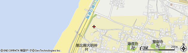 石川県かほく市白尾（ヨ）周辺の地図