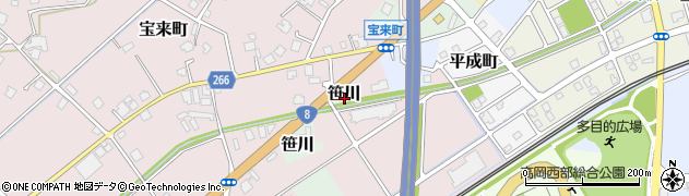 富山県高岡市笹川3585周辺の地図