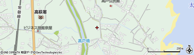 茨城県高萩市高戸周辺の地図