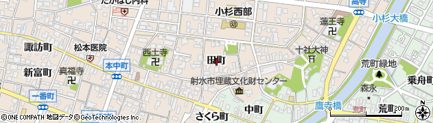 富山県射水市三ケ田町周辺の地図
