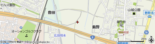 富山県富山市飯野周辺の地図