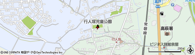 行人塚児童公園周辺の地図