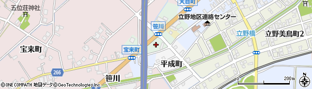 富山県高岡市笹川3675周辺の地図
