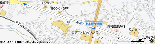 七本桜入口周辺の地図