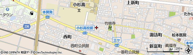 富山県射水市三ケ（水源町）周辺の地図