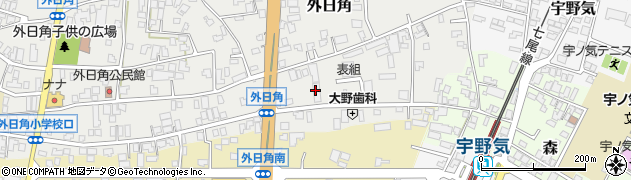 石川県かほく市外日角（イ）周辺の地図