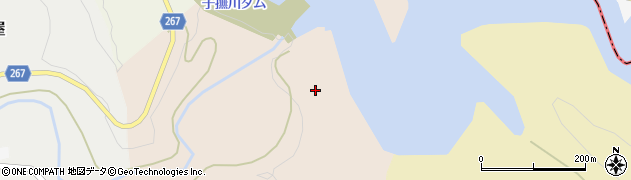 子撫川ダム周辺の地図
