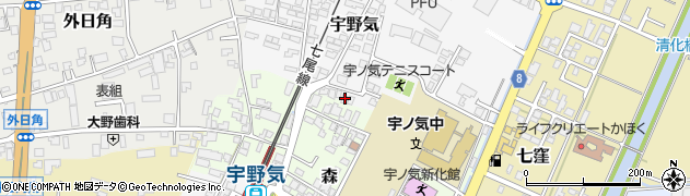 石川県かほく市宇野気ヌ163周辺の地図