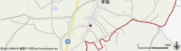 長野県上水内郡飯綱町平出157周辺の地図