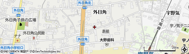 石川県かほく市外日角ロ39周辺の地図