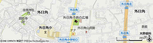 石川県かほく市外日角周辺の地図