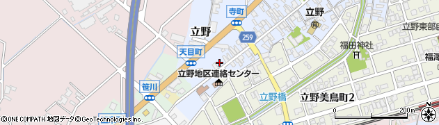 富山県高岡市立野（天目町）周辺の地図