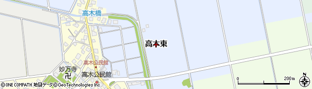 富山県富山市高木東周辺の地図