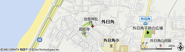石川県かほく市外日角（ホ）周辺の地図
