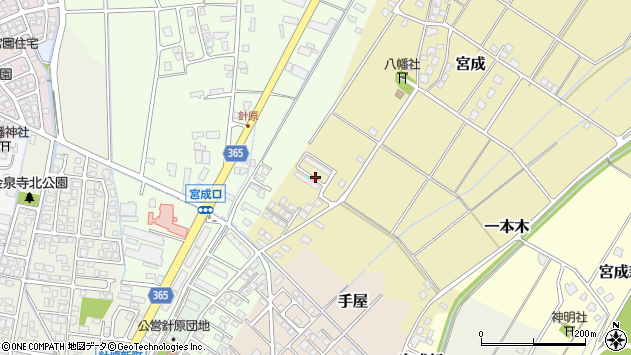 〒931-8426 富山県富山市宮成中部の地図