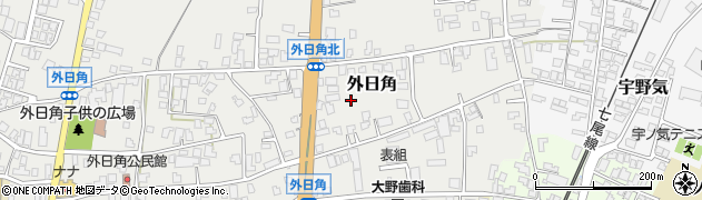 石川県かほく市外日角ロ周辺の地図