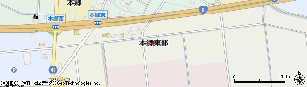 富山県富山市本郷東部周辺の地図