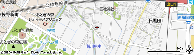 富山県高岡市下黒田897周辺の地図