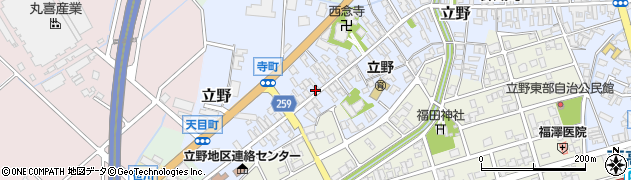 富山県高岡市立野（立野寺町）周辺の地図