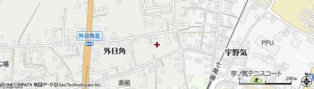 石川県かほく市外日角ロ71周辺の地図