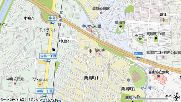 〒931-8314 富山県富山市粟島町の地図