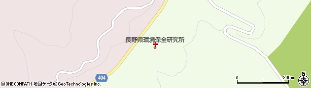 長野県環境保全研究所　飯綱庁舎周辺の地図
