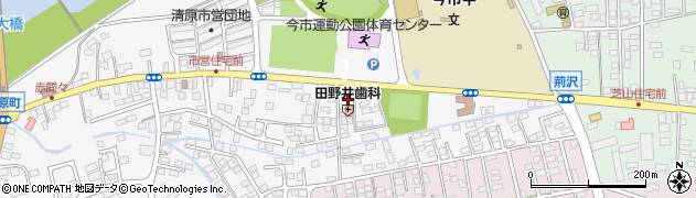 清原二丁目自治会集会所周辺の地図