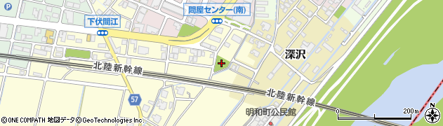 下伏間江公園周辺の地図