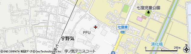 石川県かほく市宇野気ヌ97周辺の地図