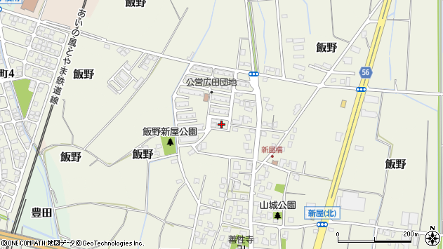 〒930-0823 富山県富山市新屋新町の地図