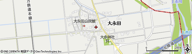 富山県中新川郡上市町大永田98周辺の地図