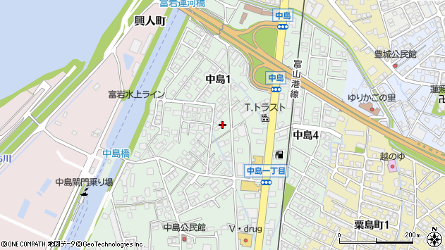 〒930-0801 富山県富山市中島の地図
