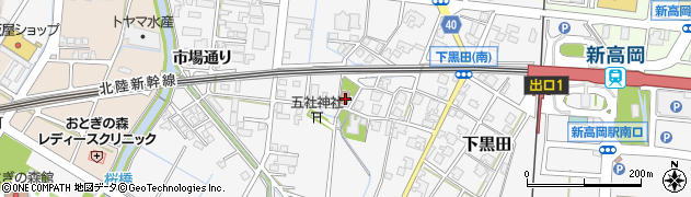 富山県高岡市下黒田524周辺の地図