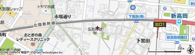 富山県高岡市下黒田740周辺の地図