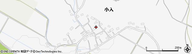 栃木県さくら市小入262周辺の地図