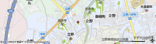 富山県高岡市立野（橋番町）周辺の地図