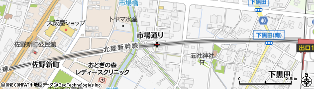 富山県高岡市市場通り周辺の地図