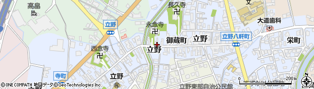 富山県高岡市立野（高札町）周辺の地図