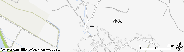 栃木県さくら市小入268周辺の地図