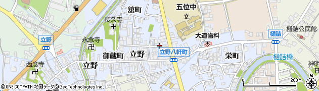 富山県高岡市立野（八軒町）周辺の地図