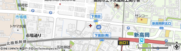 富山県高岡市下黒田612周辺の地図