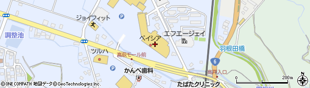ベイシア高萩モール店周辺の地図