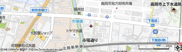 富山県高岡市市場通り861周辺の地図