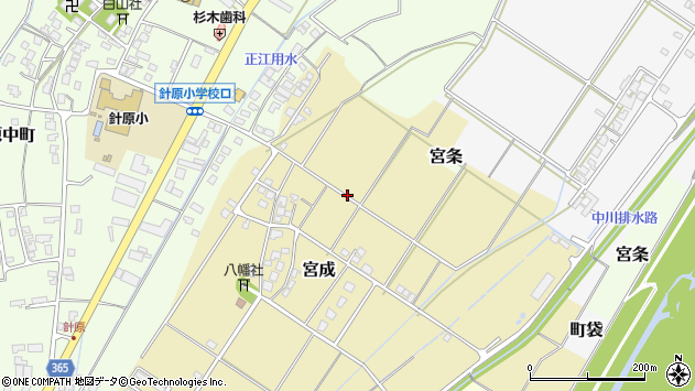 〒931-8425 富山県富山市宮成の地図