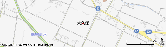 栃木県塩谷町（塩谷郡）大久保周辺の地図