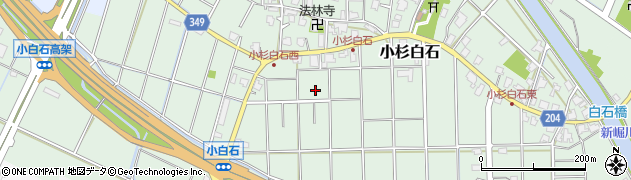富山県射水市小杉白石（小白石）周辺の地図